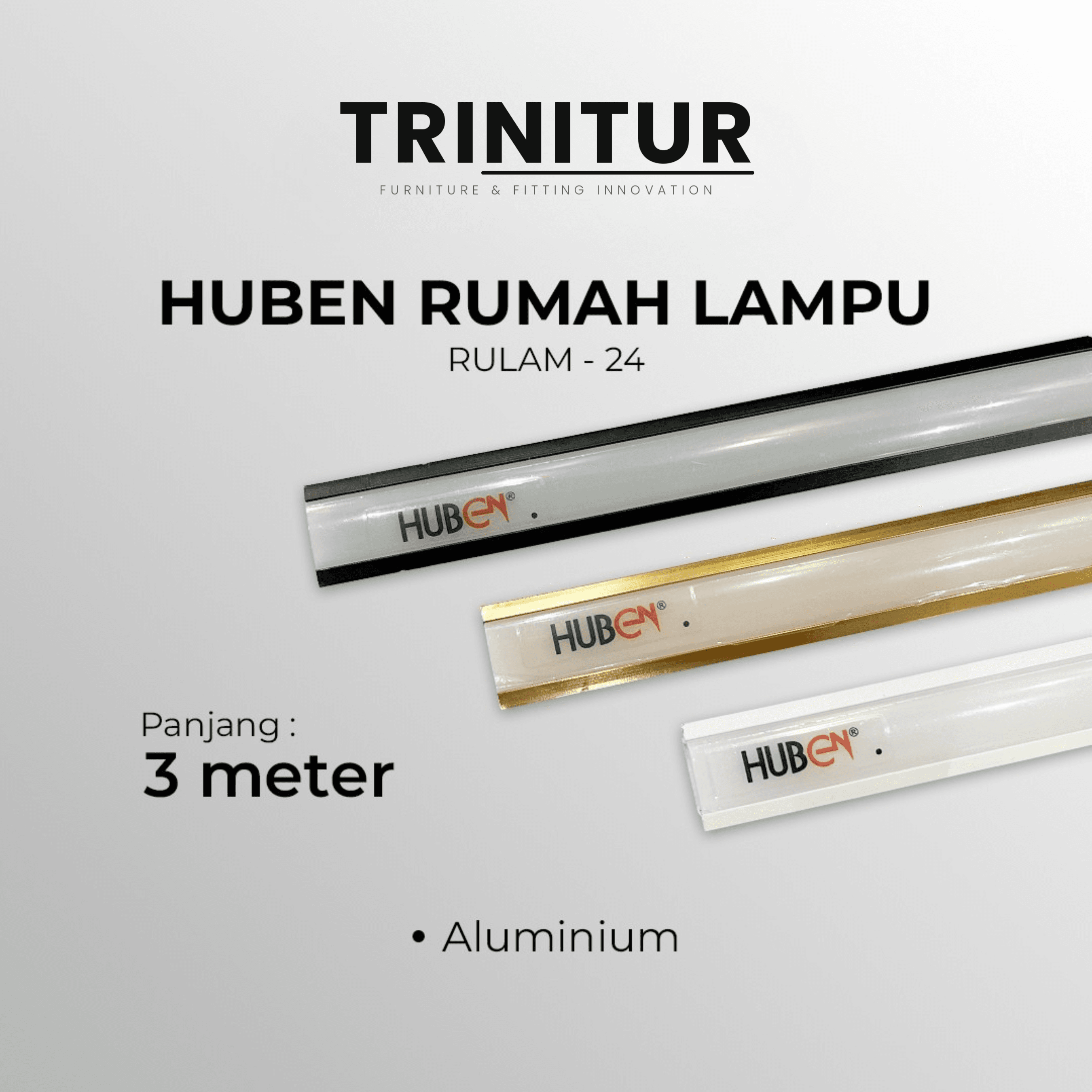 Huben Profile Aluminium LED Strip RULAM-24