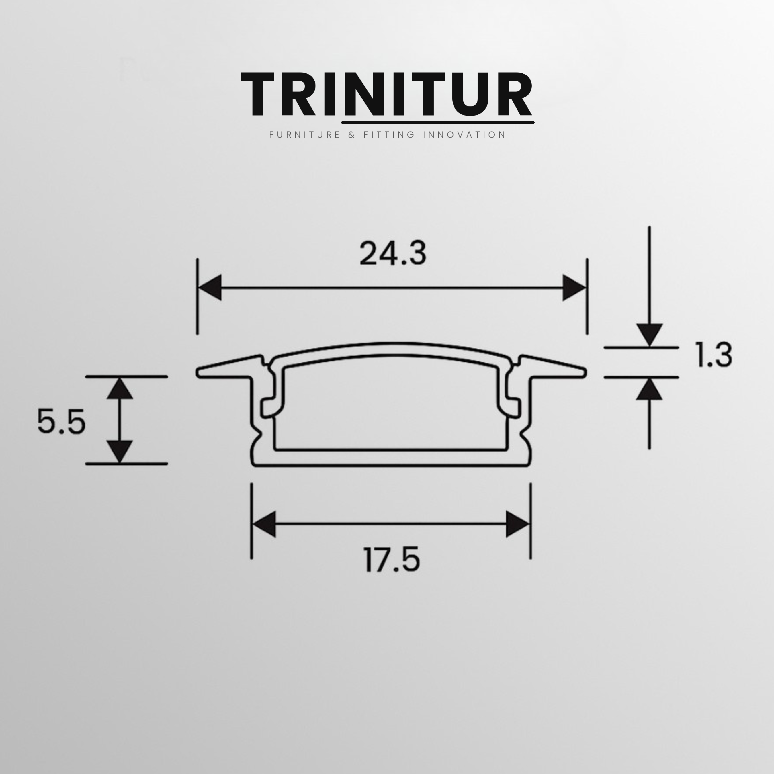 Huben Profile Aluminium LED Strip RULAM-24 foto 2