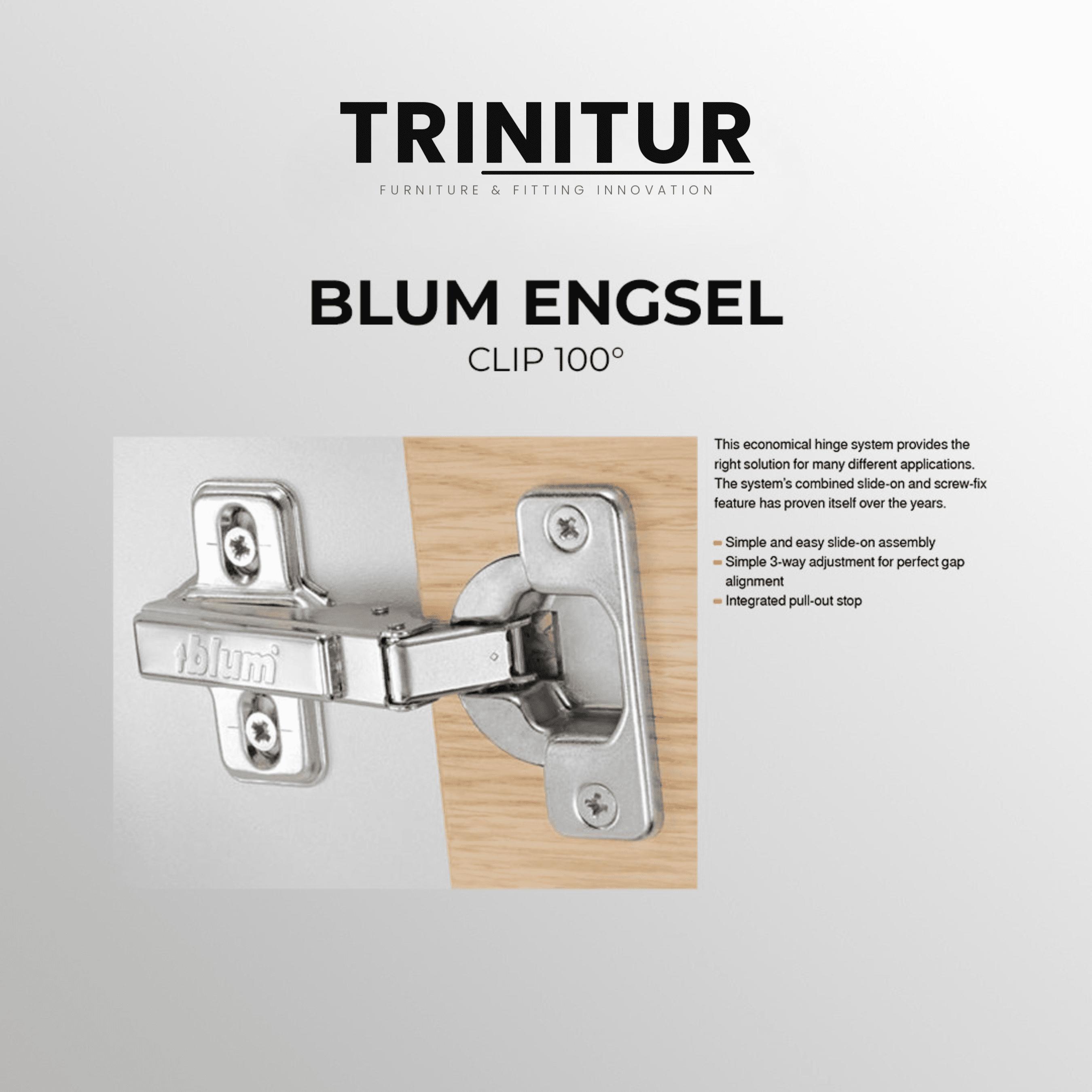 Blum Engsel Sendok CLIP 100° BLUMOTION foto 3