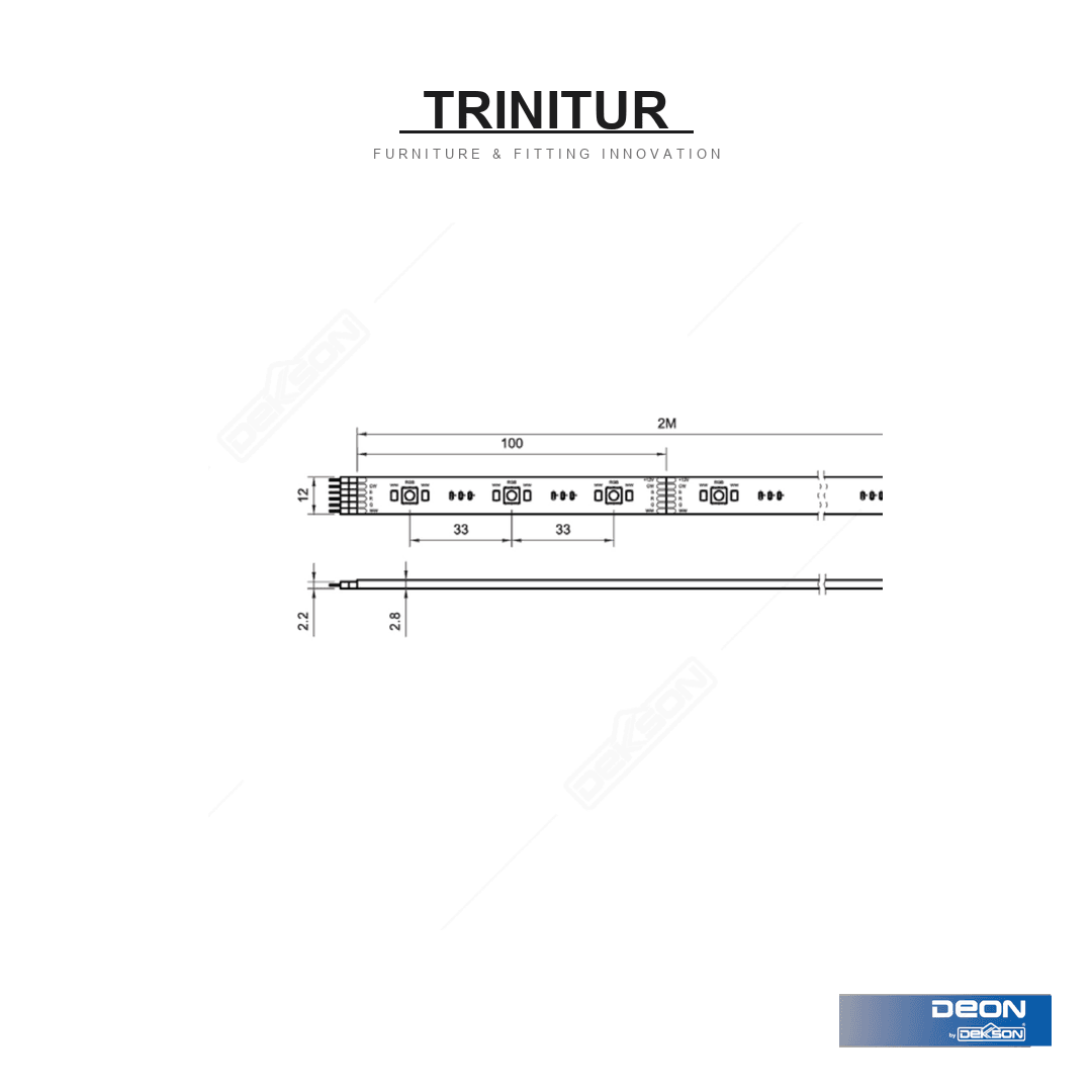 DEON Smart LED Strip RGBWW foto 3