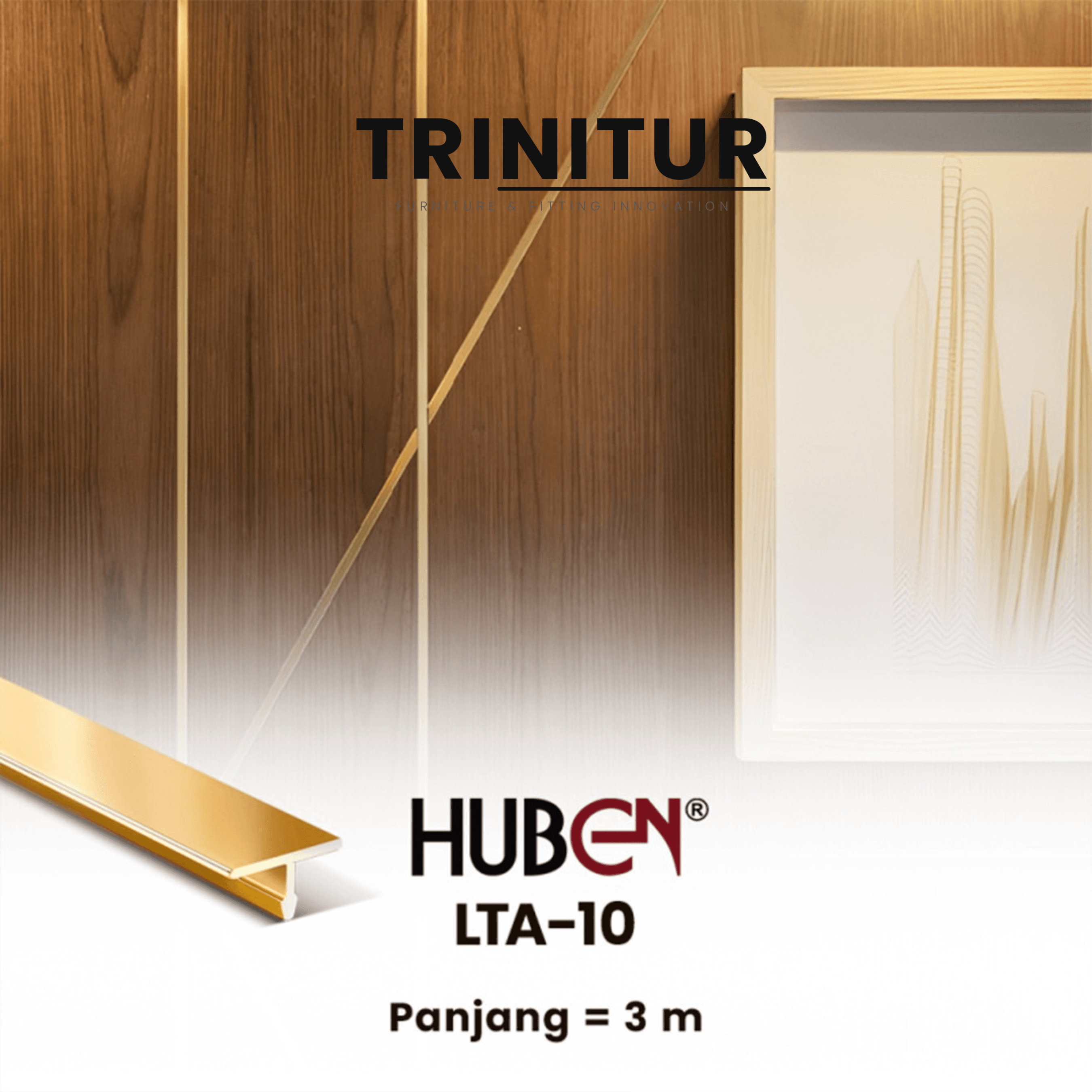Huben List T Aluminium LTA-10 (Batangan) foto 3