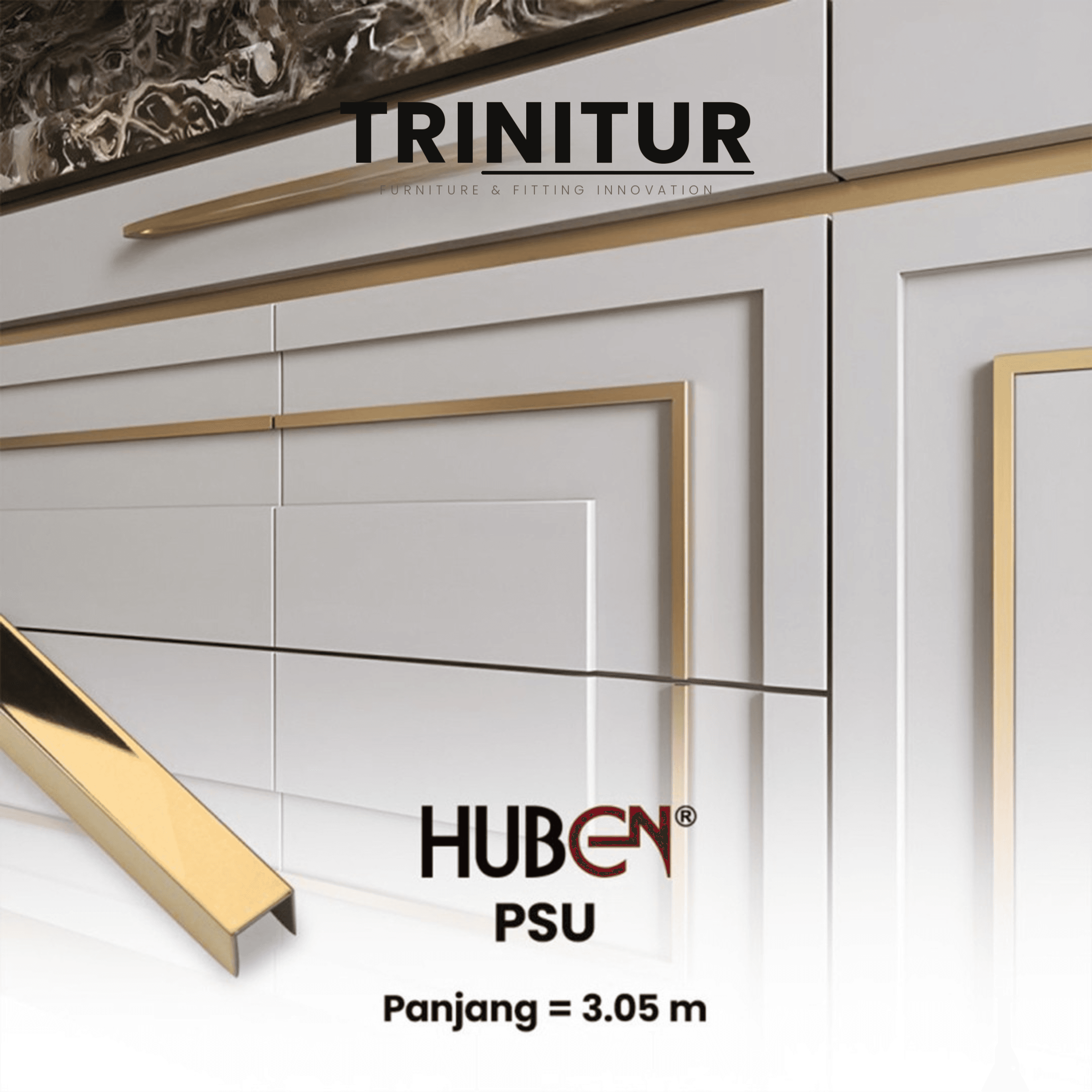 Huben Plat Strip Model U (Gold) foto 3
