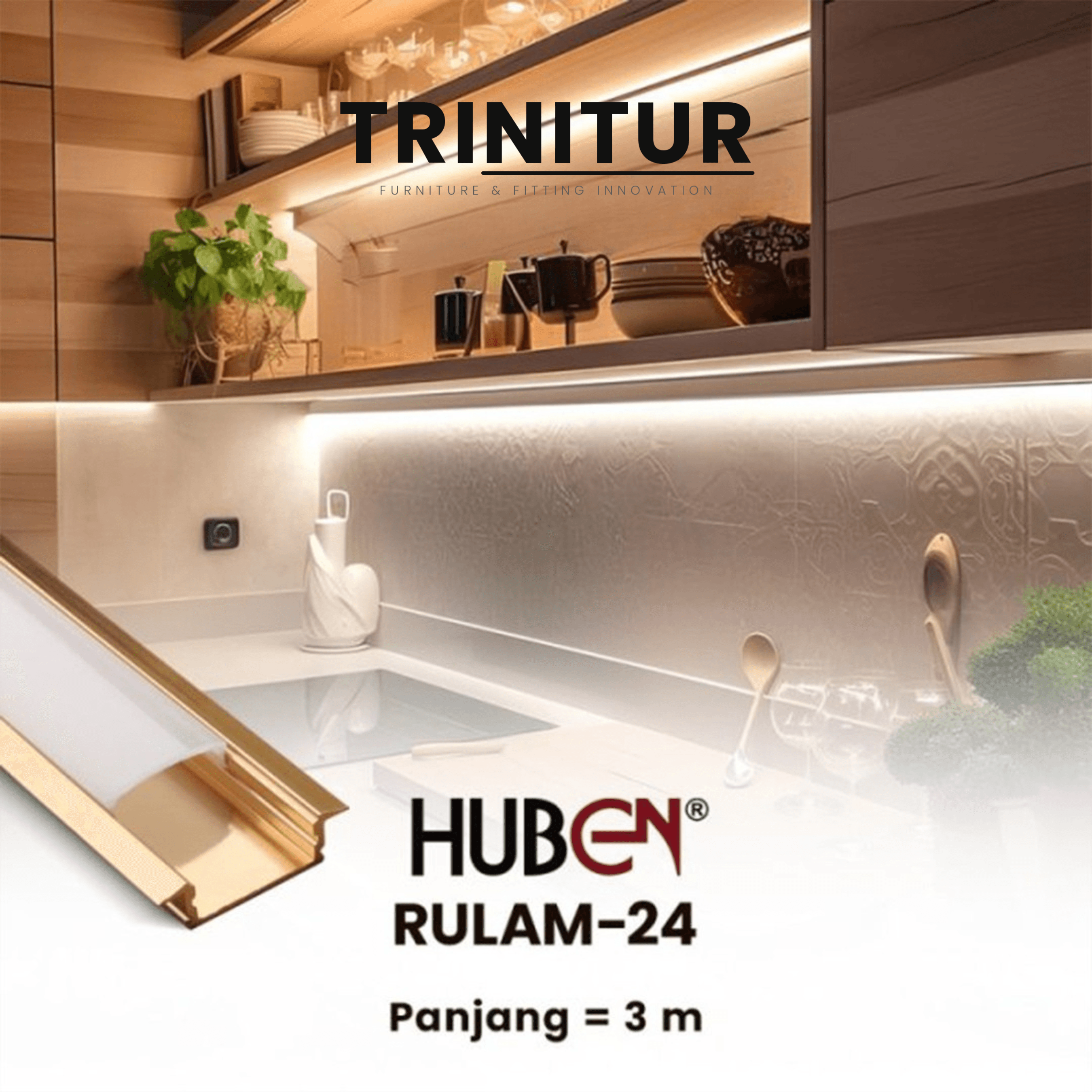 Huben Profile Aluminium LED Strip RULAM-24 foto 3