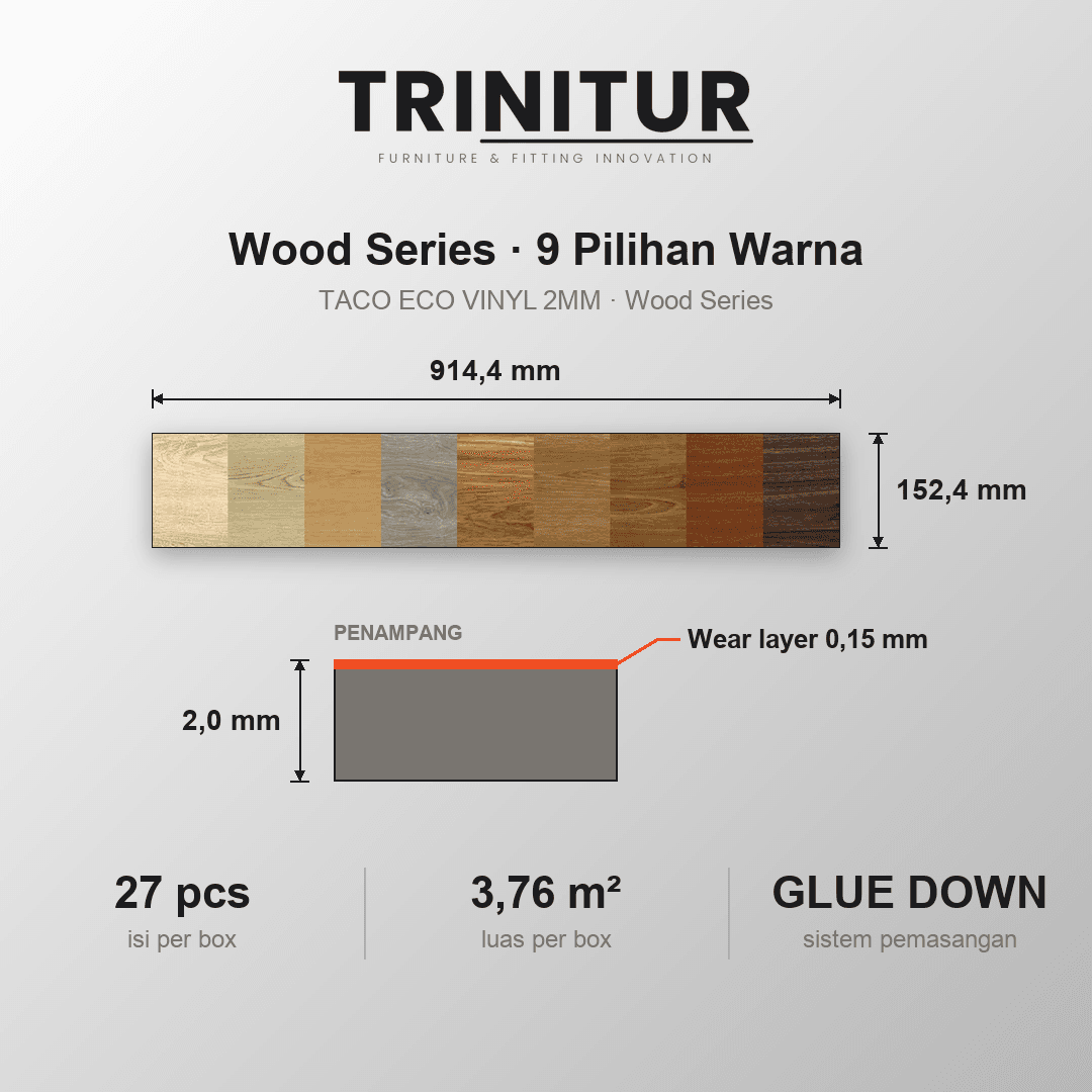 Vinyl 2MM Wood Series foto 5