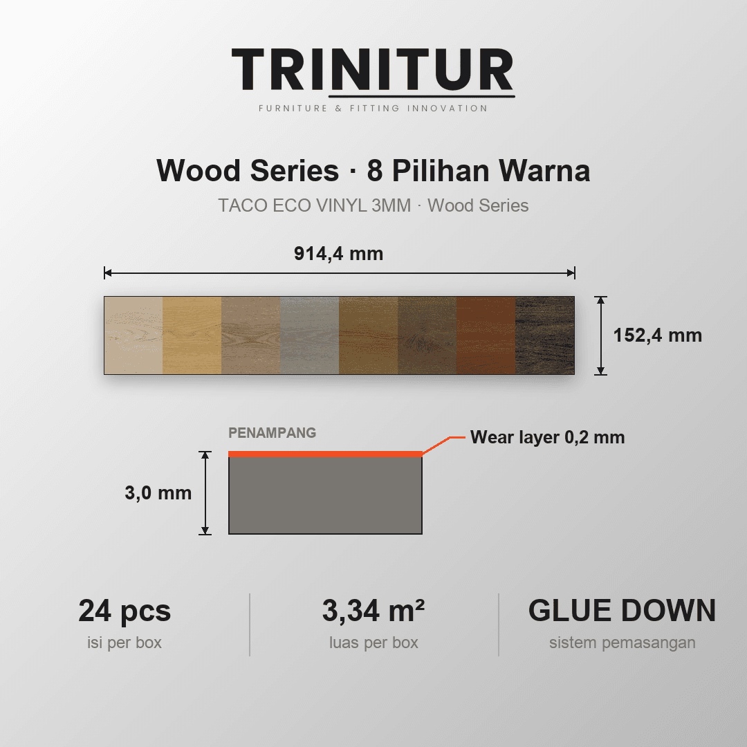 Vinyl 3MM Wood Series foto 5