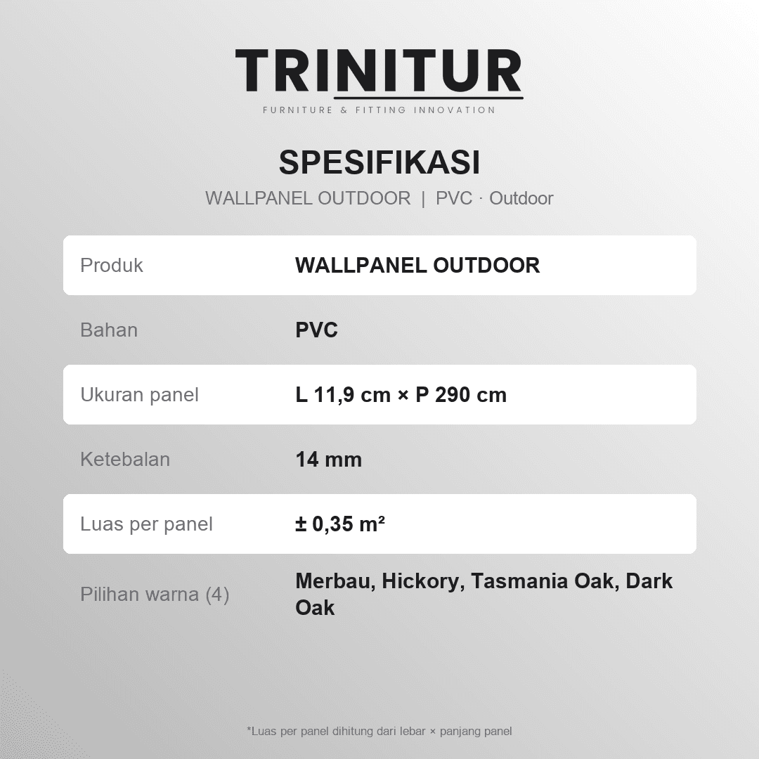 Wallpanel Outdoor PVC 14MM foto 5