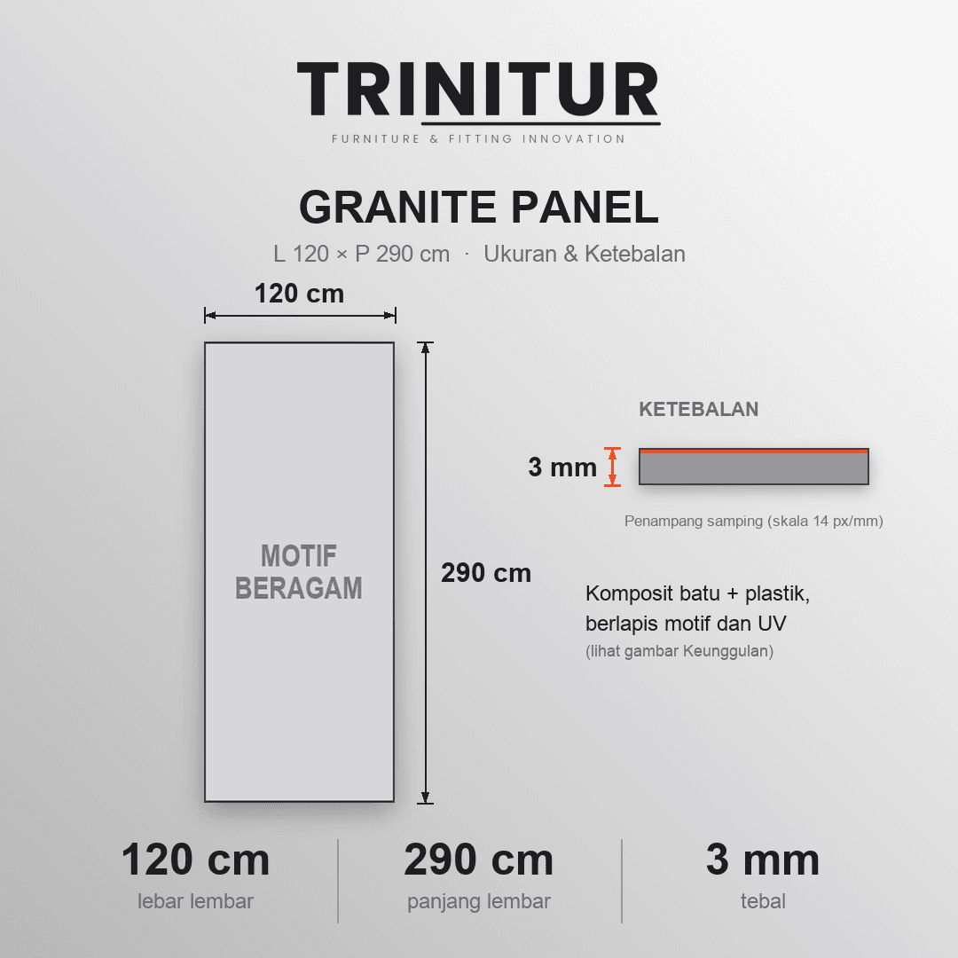 Granite Panel 290 cm foto 6