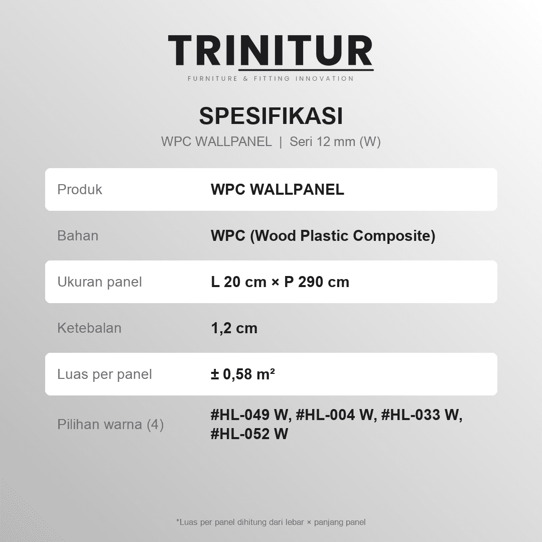 WPC Wallpanel 12MM (Seri W) foto 6