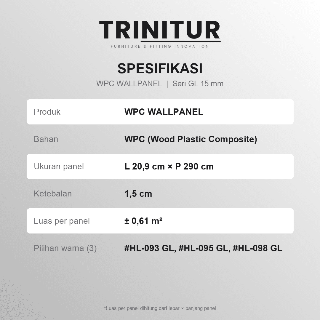 WPC Wallpanel GL 15MM foto 7