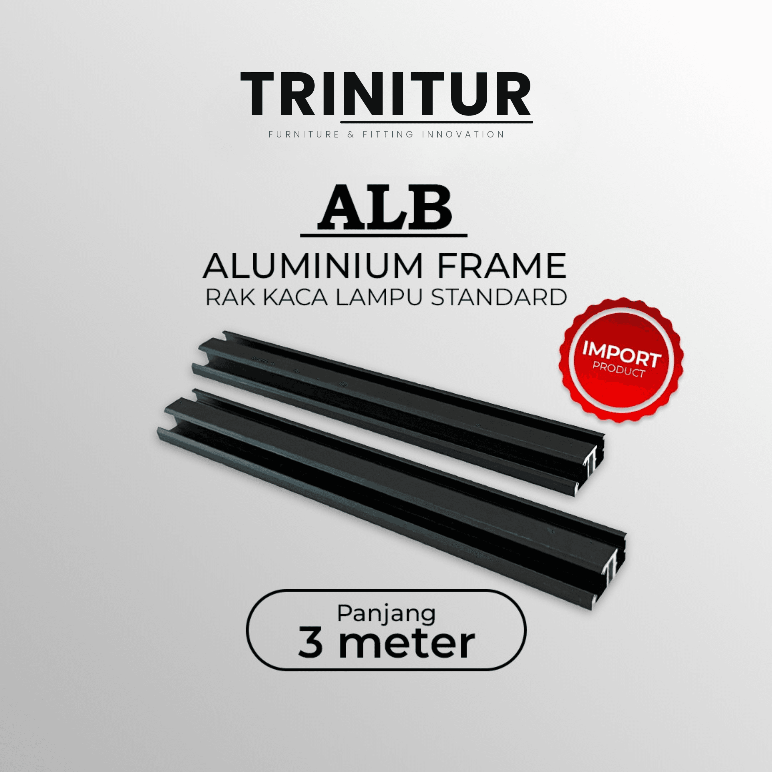 ALB Rak Kaca Lampu Standard