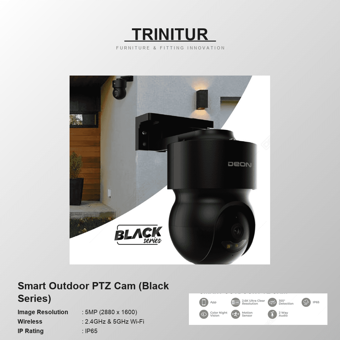 DEON Smart Outdoor PTZ Cam (Black Series)
