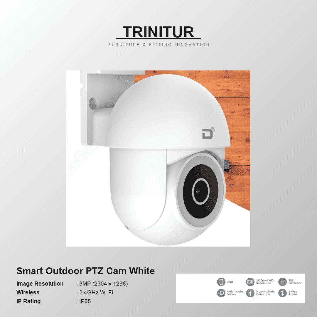 DEON Smart Outdoor PTZ Cam White