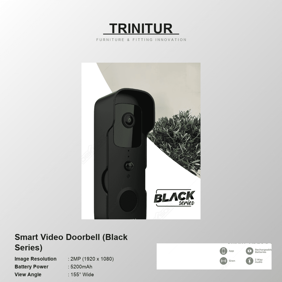 DEON Smart Video Doorbell (Black Series)