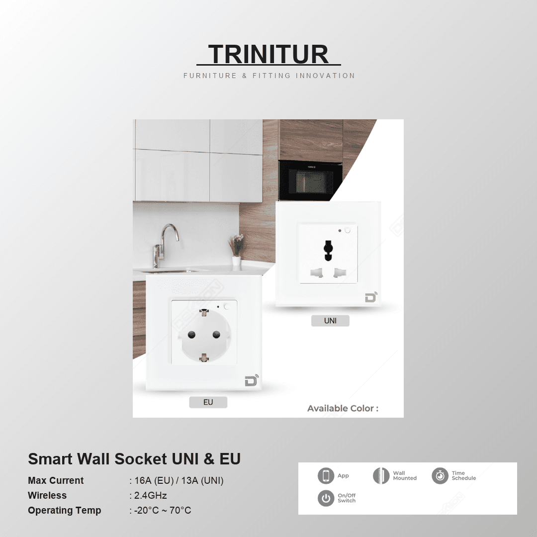 DEON Smart Wall Socket UNI & EU