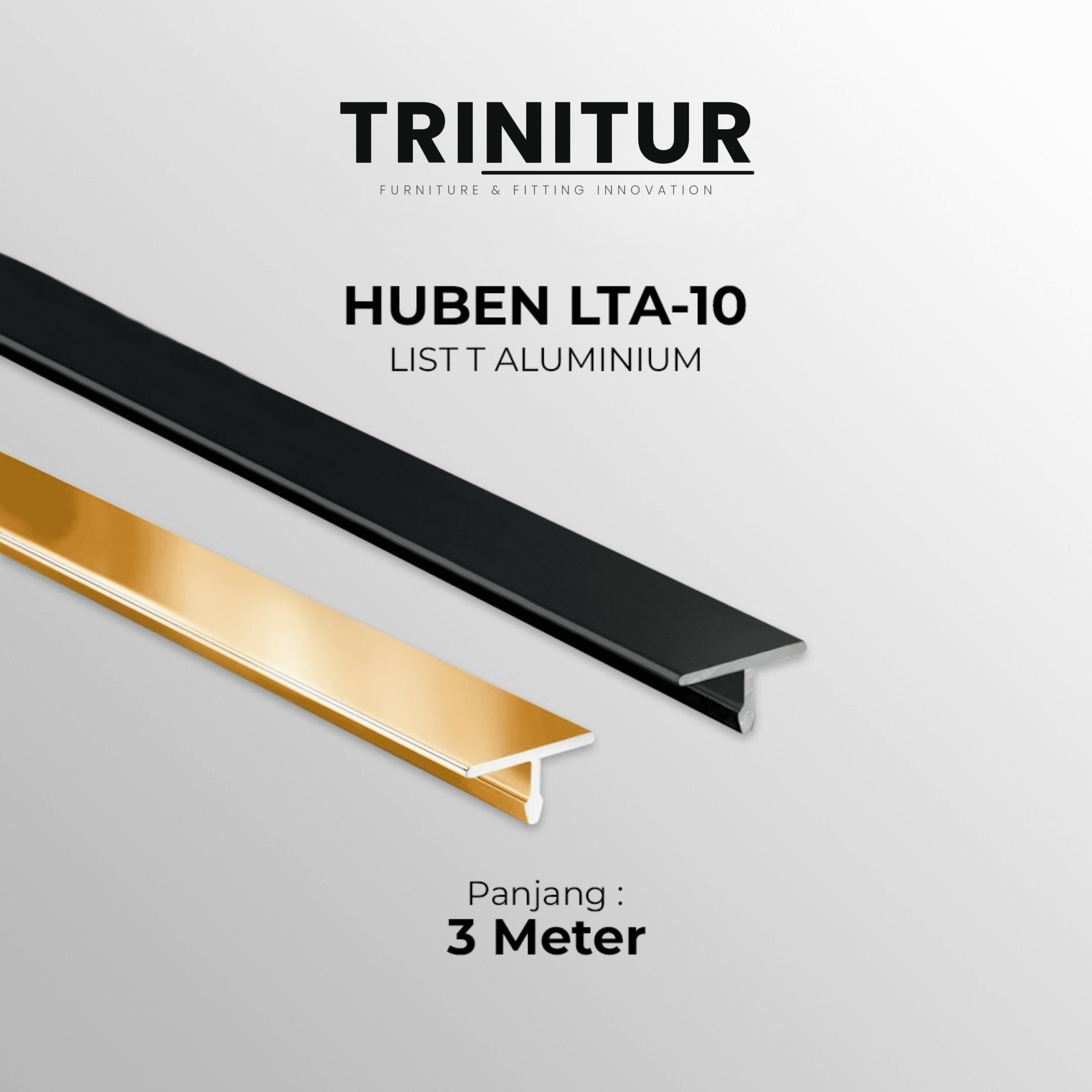 Huben List T Aluminium LTA-10 (Batangan)