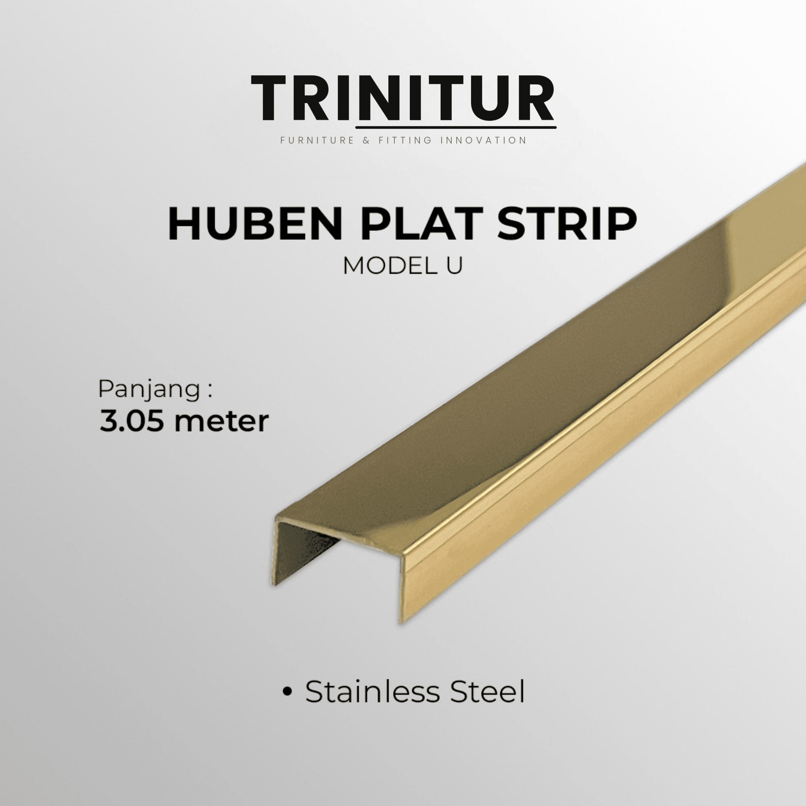 Huben Plat Strip Model U (Gold)